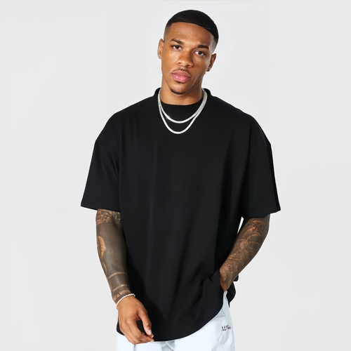 Black Shoulder T-shirt